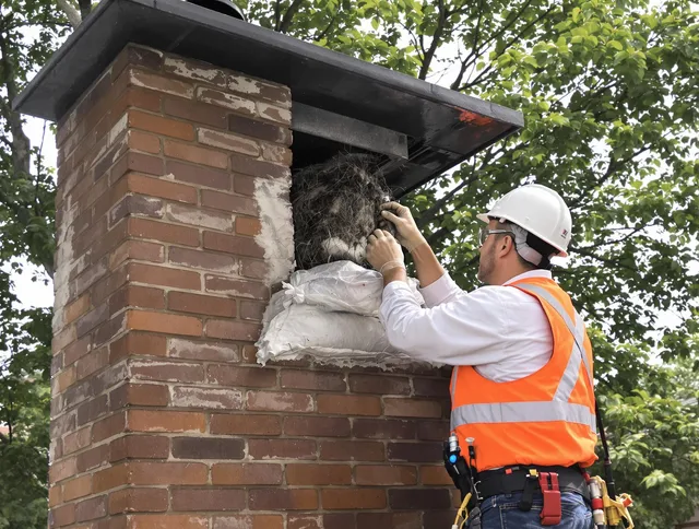 Humane removal of debris and animals by Trumbull Chimney Sweep in Trumbull, CT