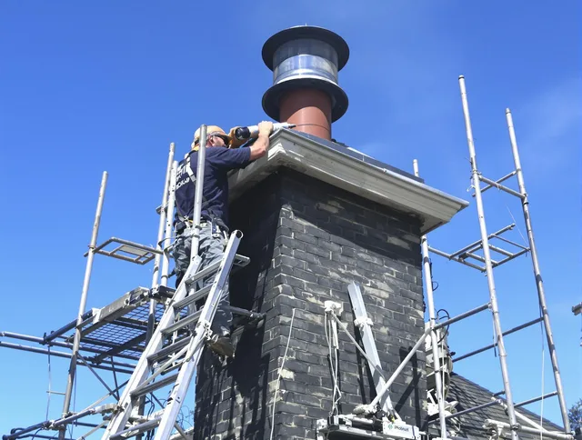 Sturdy chimney crown finished by Trumbull Chimney Sweep in Trumbull, CT