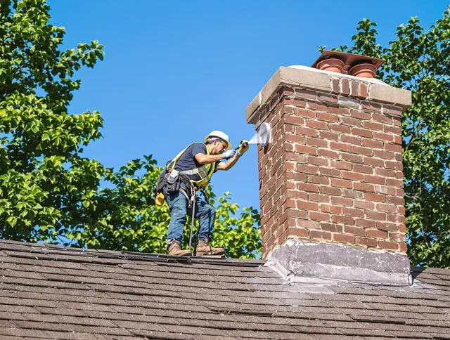 Trumbull Chimney Sweep performing an inspection with advanced tools in Trumbull, CT