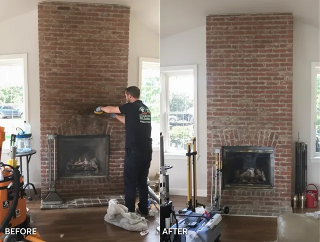 Finished chimney sweeping service by Trumbull Chimney Sweep in Trumbull, CT