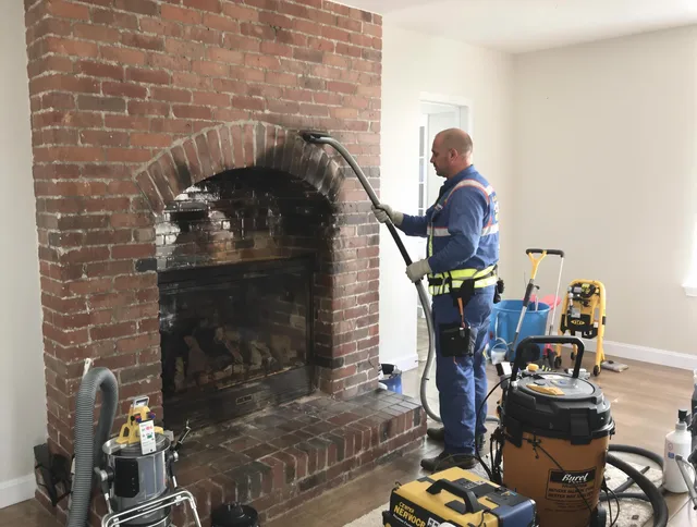 Trumbull Chimney Sweep expert performing detailed chimney sweep in Trumbull, CT