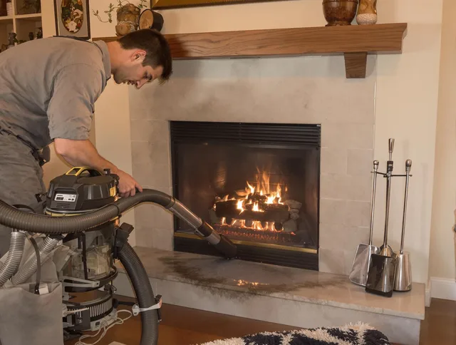Routine fireplace upkeep by Trumbull Chimney Sweep in Trumbull, CT